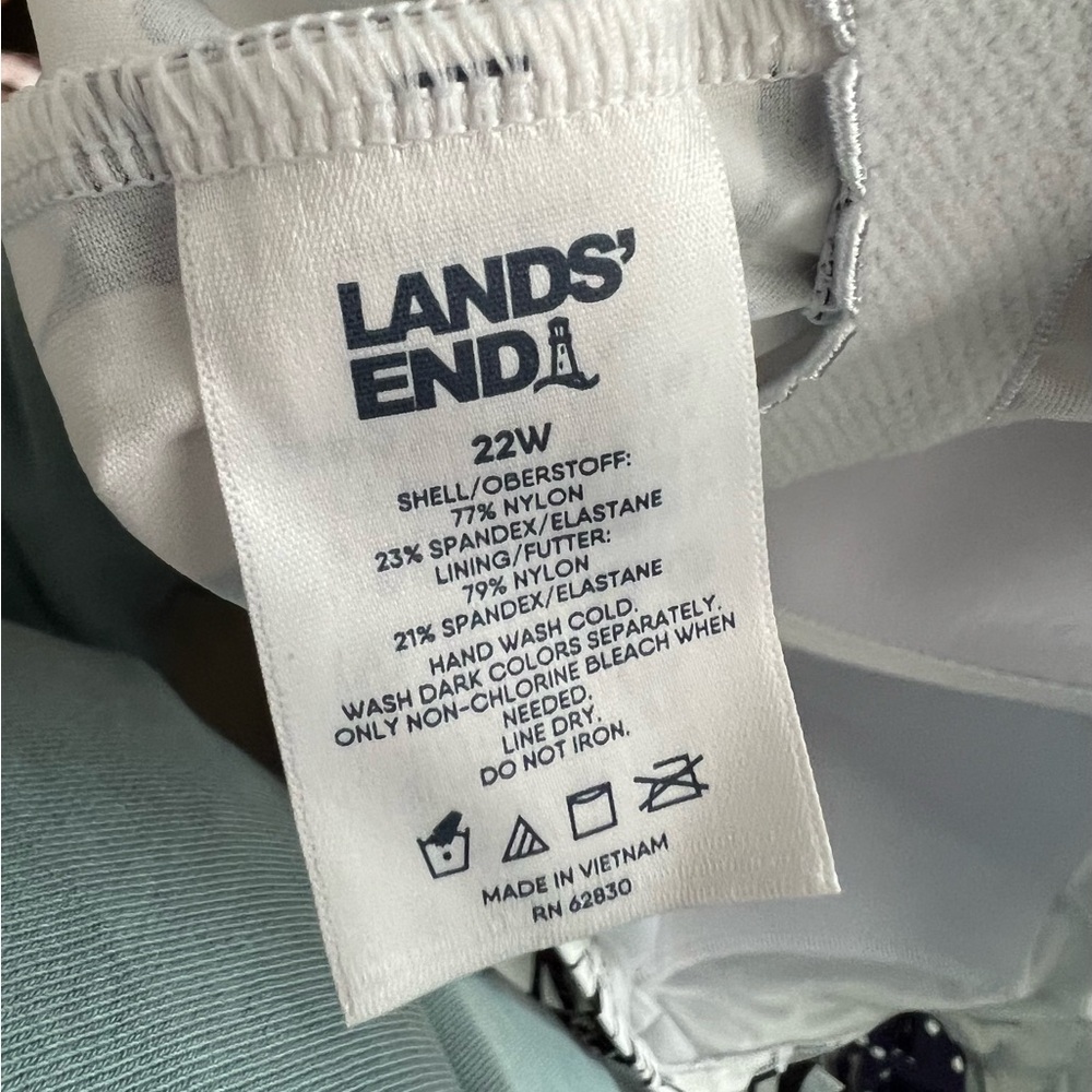 Bundle Of 2 Lands’ End Plus Size Square Neck Underwire Tankini Swimsuit Tops 20W - Picture 12 of 13